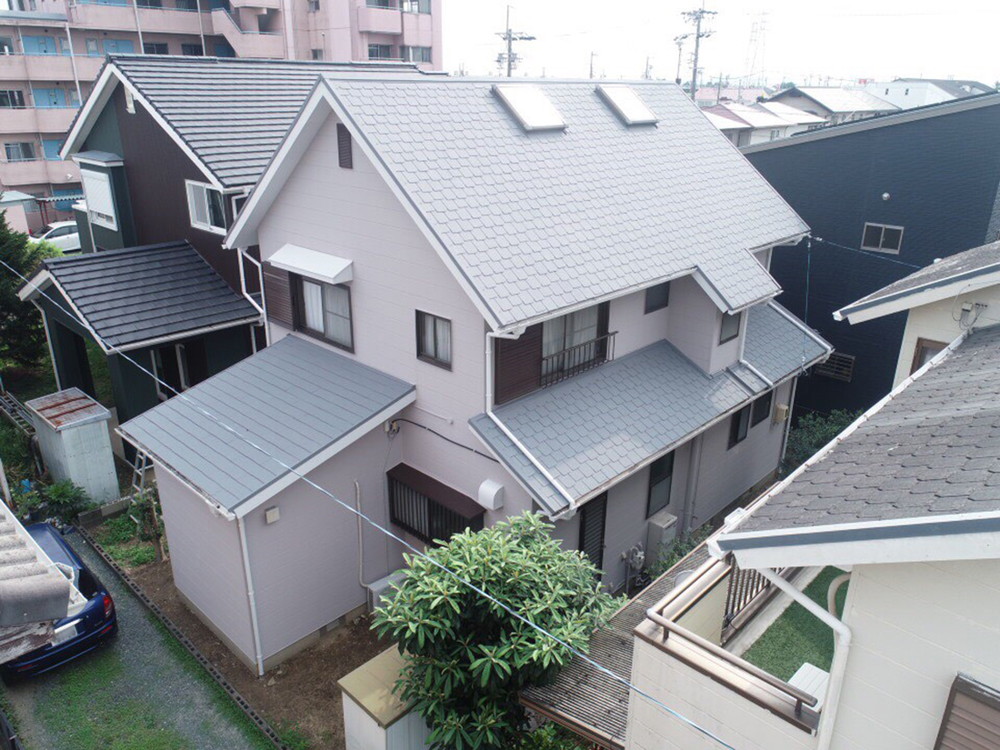 豊川市蔵子 ガイナによる屋根・外壁塗装例！断熱仕様