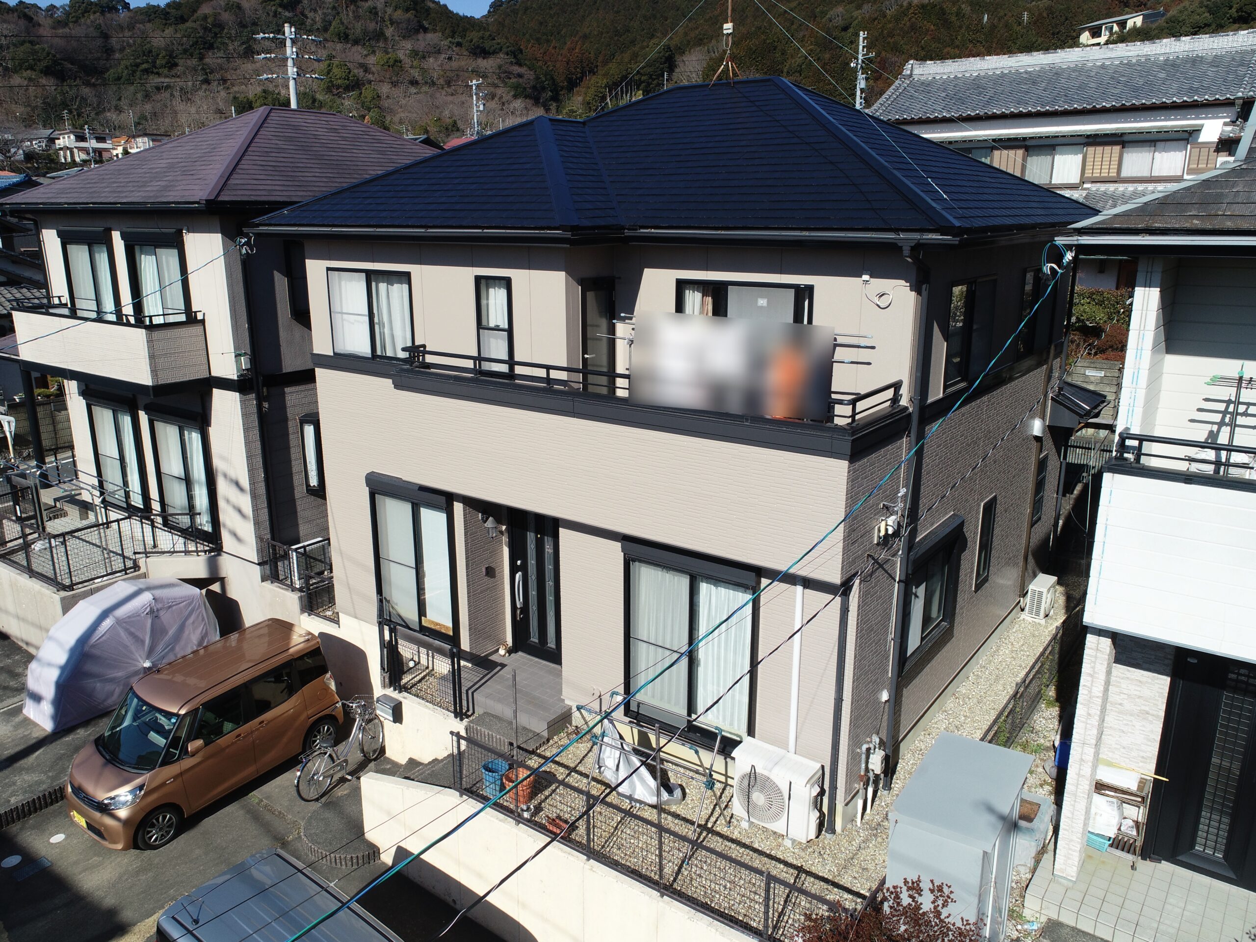 豊川市赤坂台 サーラ住宅の施工事例★やねかべフッソで塗替え完了
