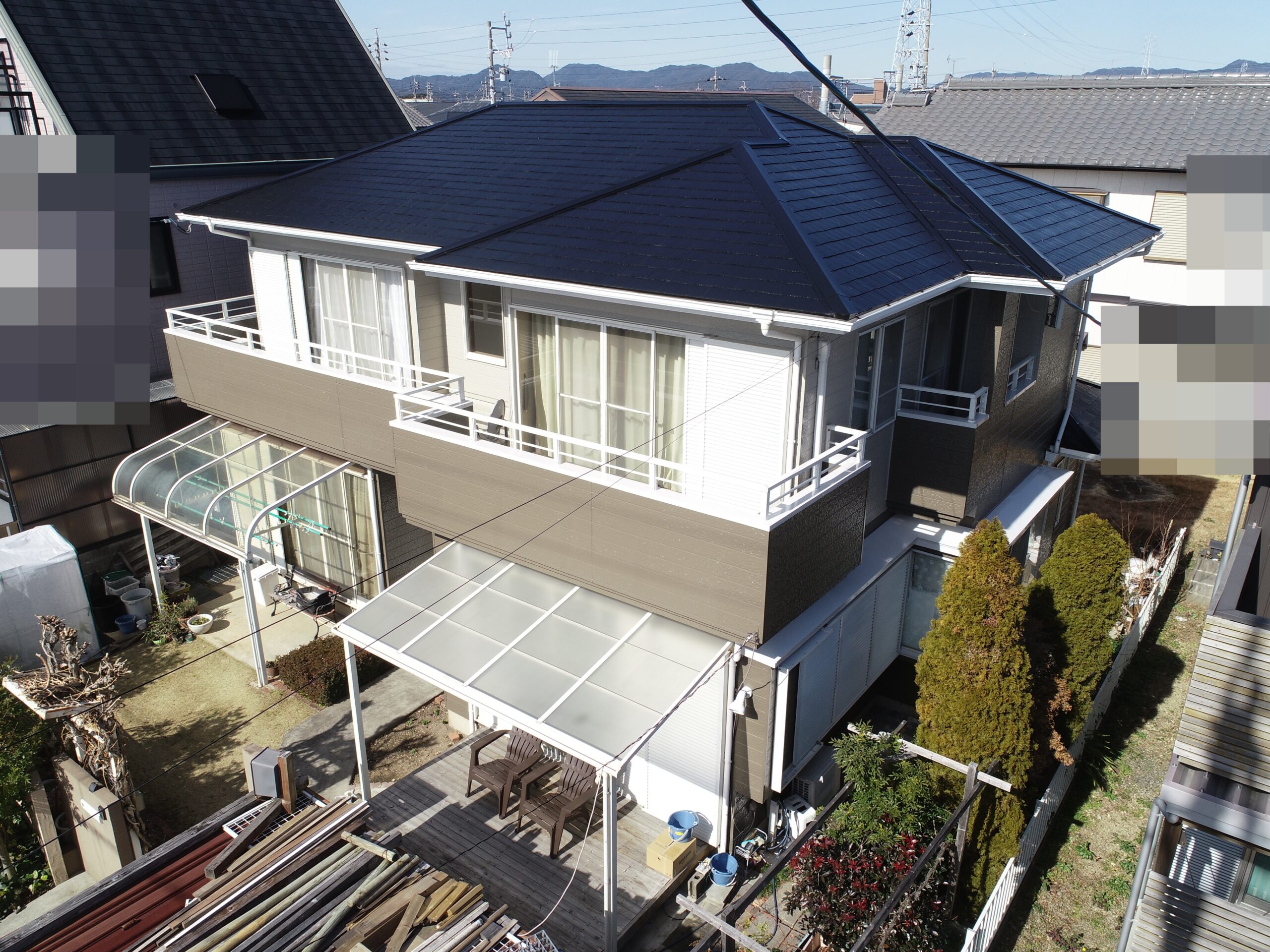 豊川市篠束町 屋根・外壁塗装🔆ベージュ系ツートンでしっかりきっちり