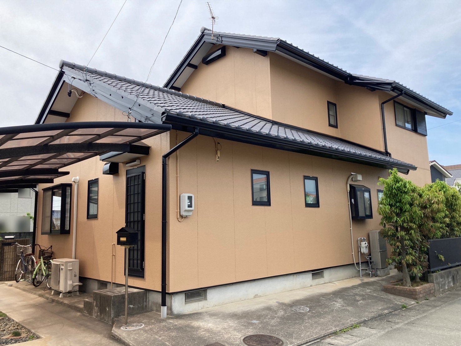 豊川市寿通での外壁塗装工事N様