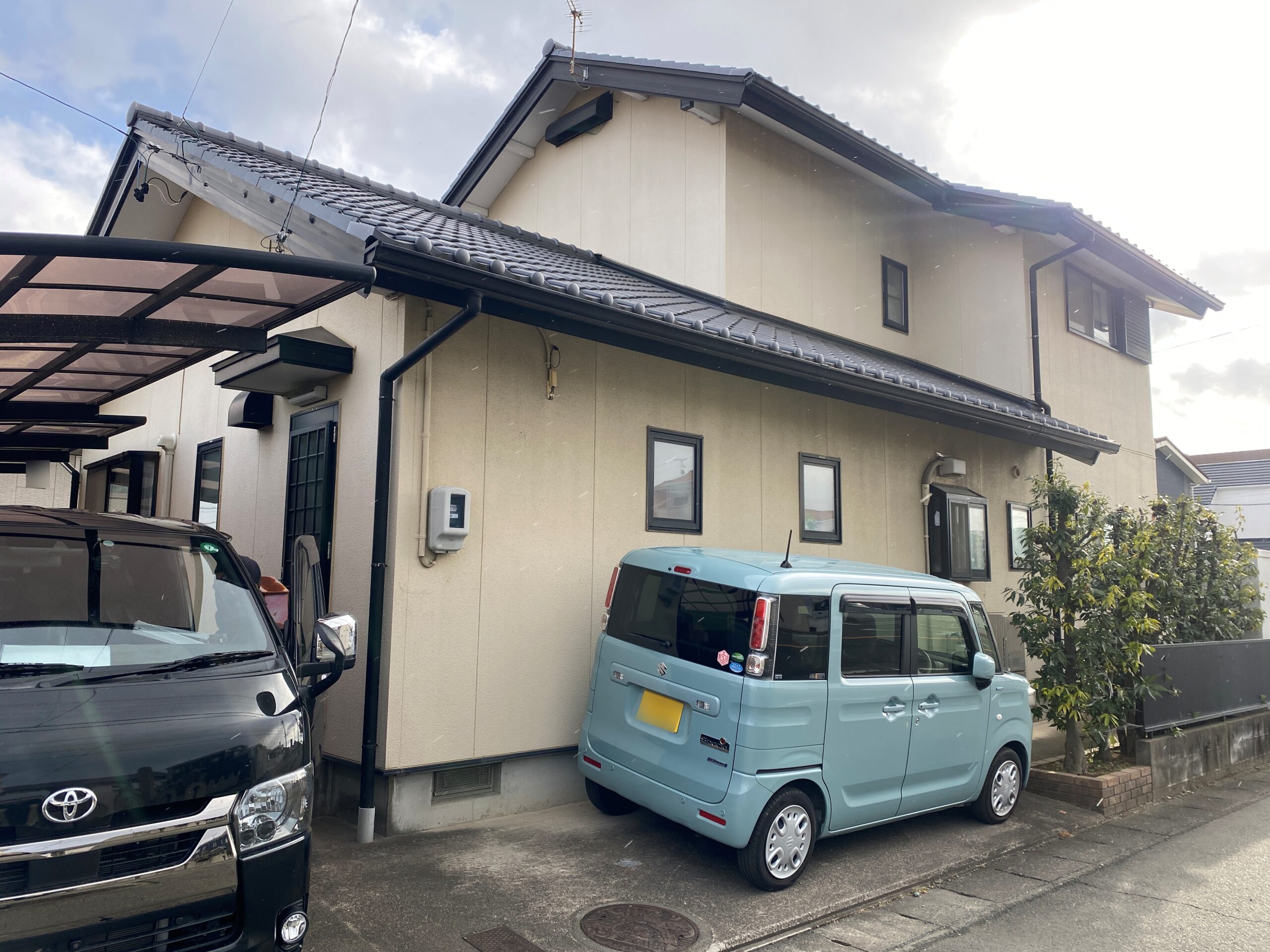 豊川市寿通 外壁塗替え事例【ボンフロン水性GT-SR】