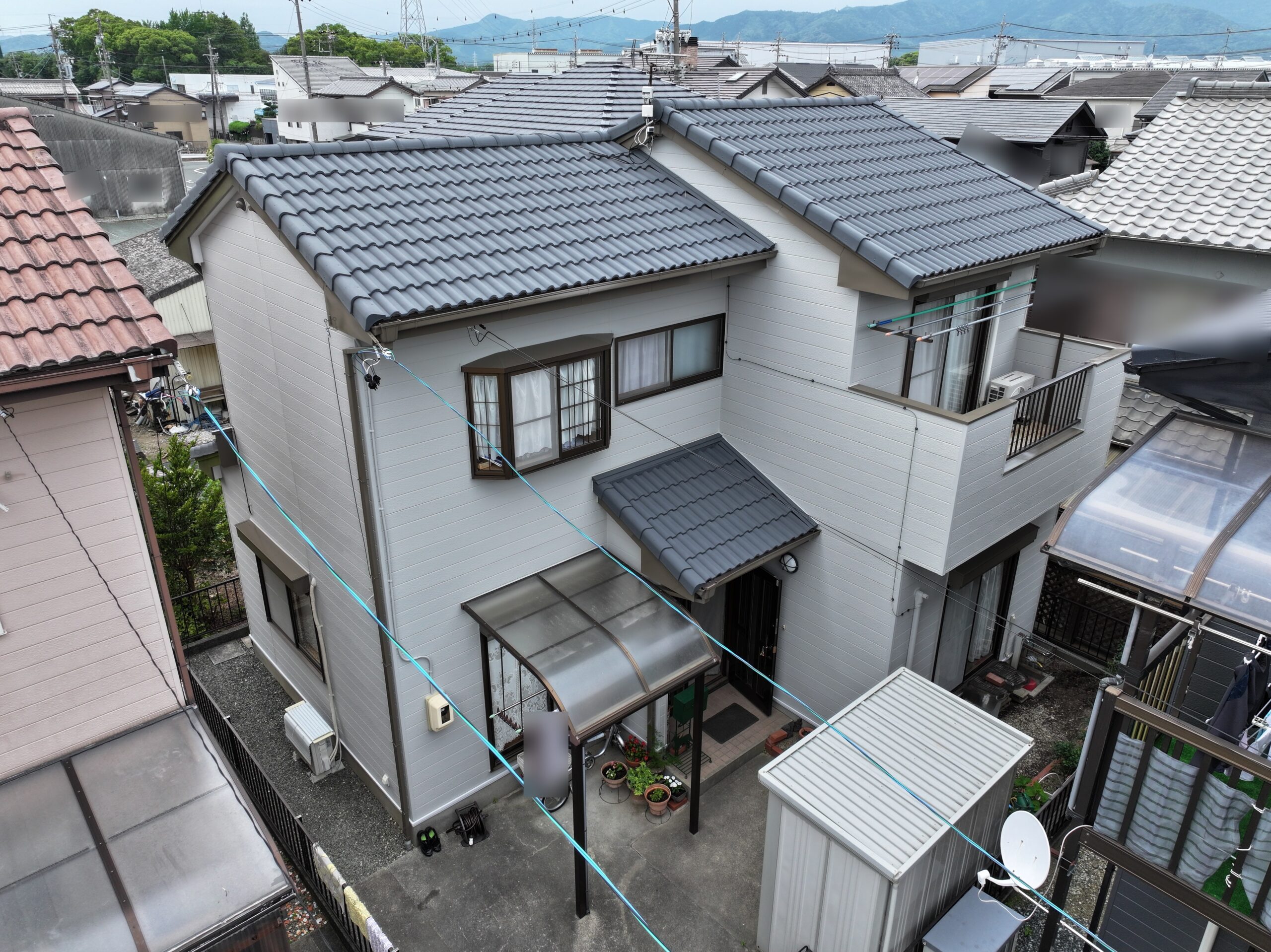 豊川市豊が丘町 屋根・外壁塗替え事例【ガイナ】