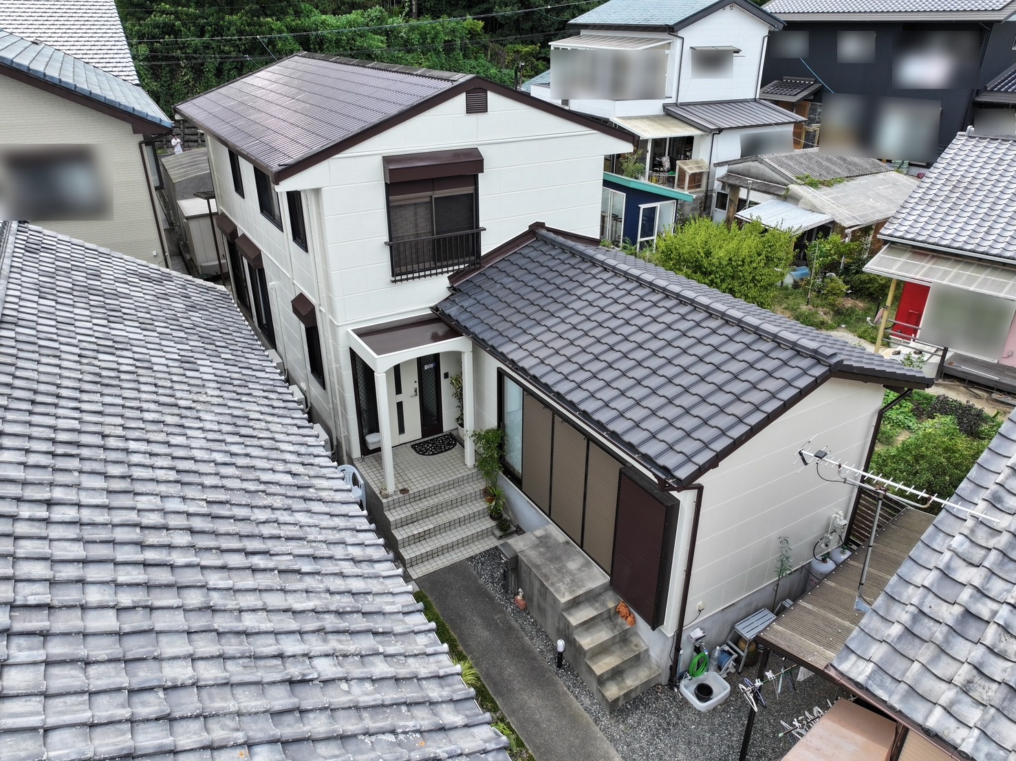 豊川市赤坂町での屋根・外壁塗装工事S様