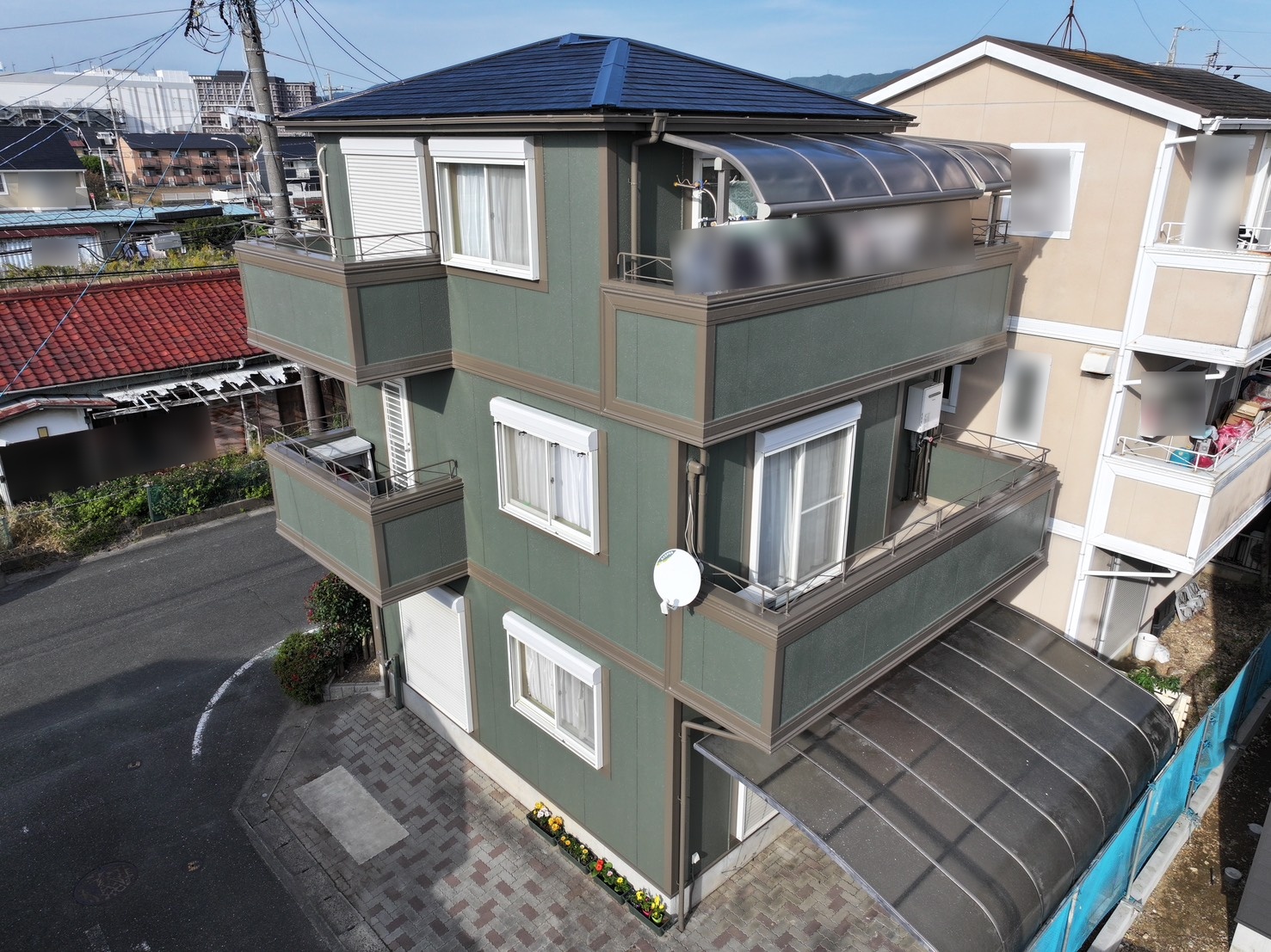 【豊川市蔵子】外壁35-40B×屋根ブラックで引き締まった印象に｜塗装施工例