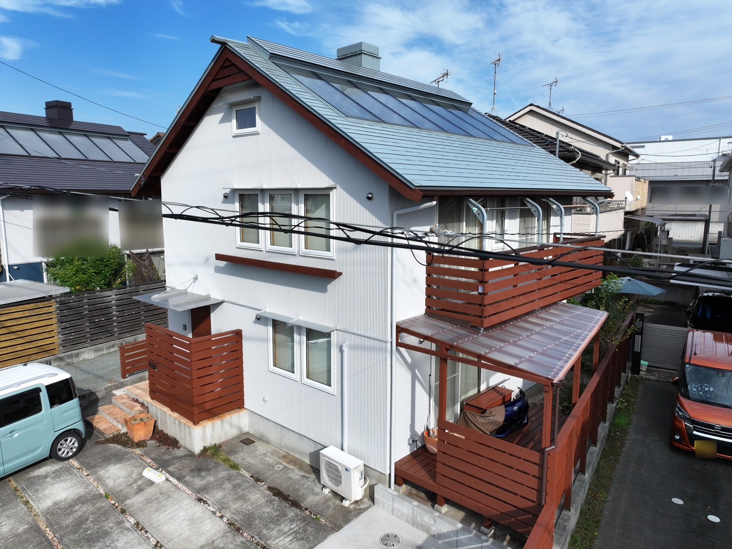 【豊川市八幡町】N-77×ニューグレーで上品な仕上がりに｜屋根・外壁塗替え事例