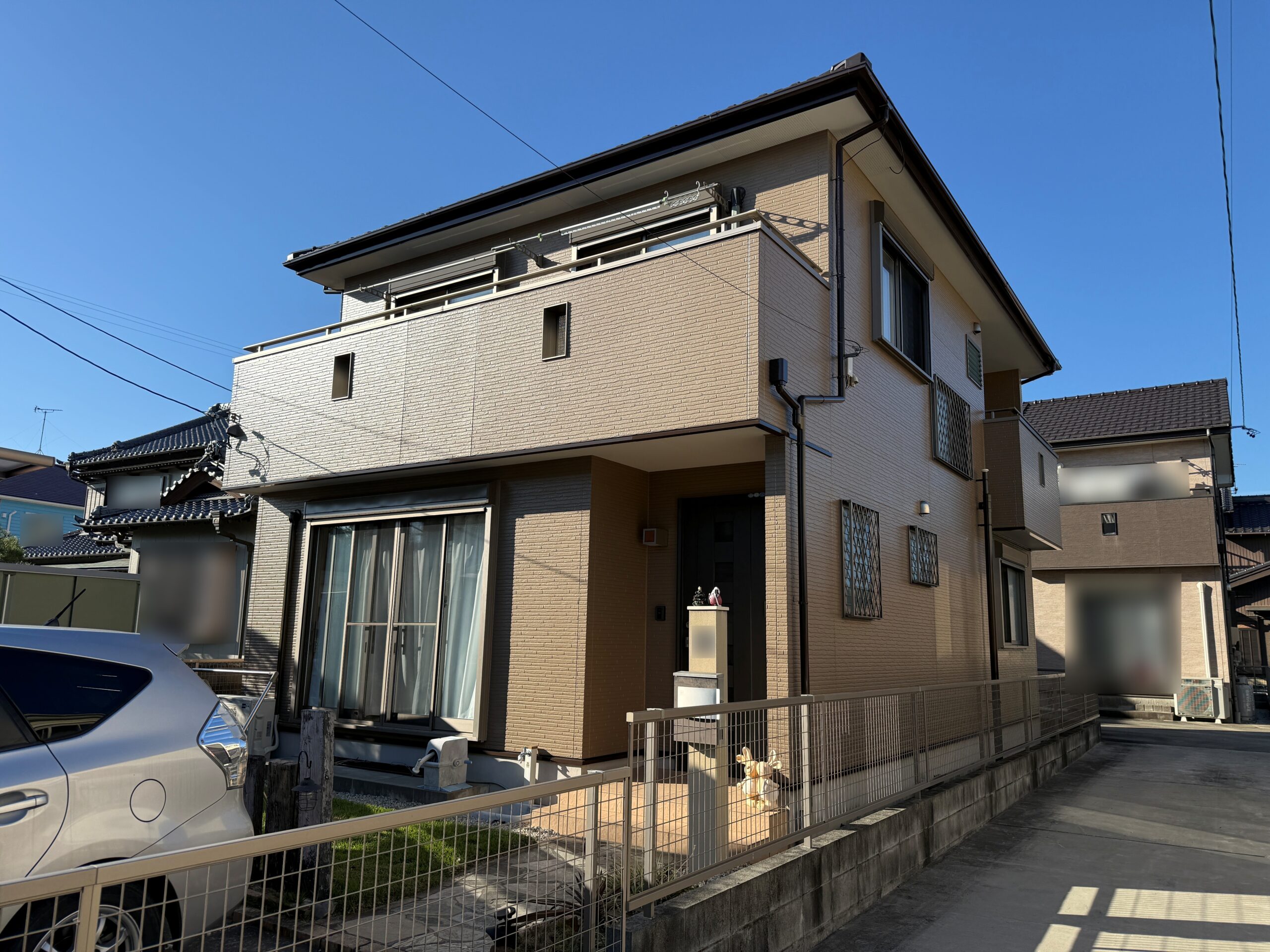 豊川市御津町での外壁塗装工事M様