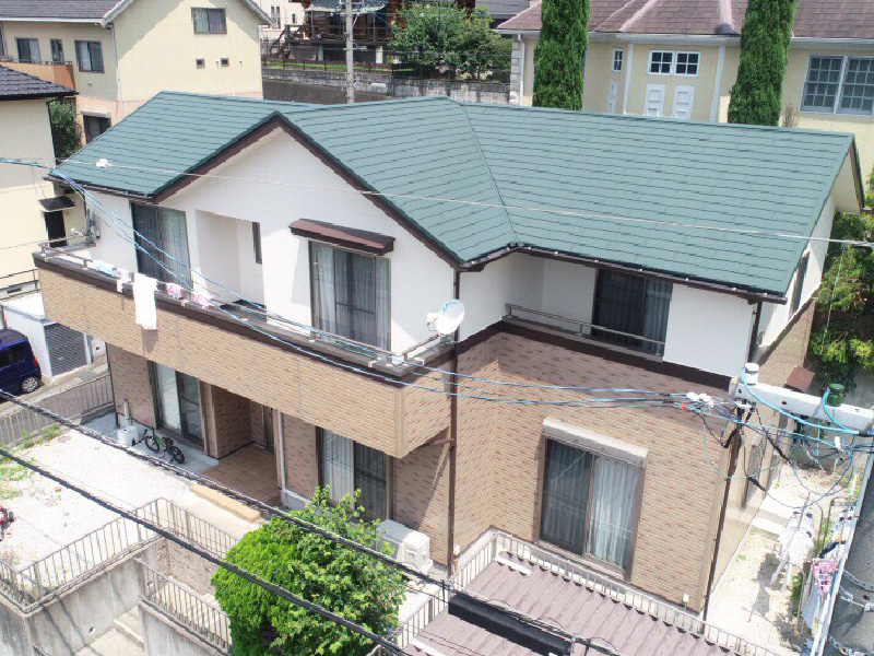 豊川市長沢町での外壁・屋根塗装工事 K様邸