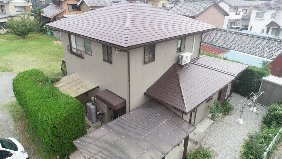 豊川市国府町での外壁・屋根塗装工事 H様邸