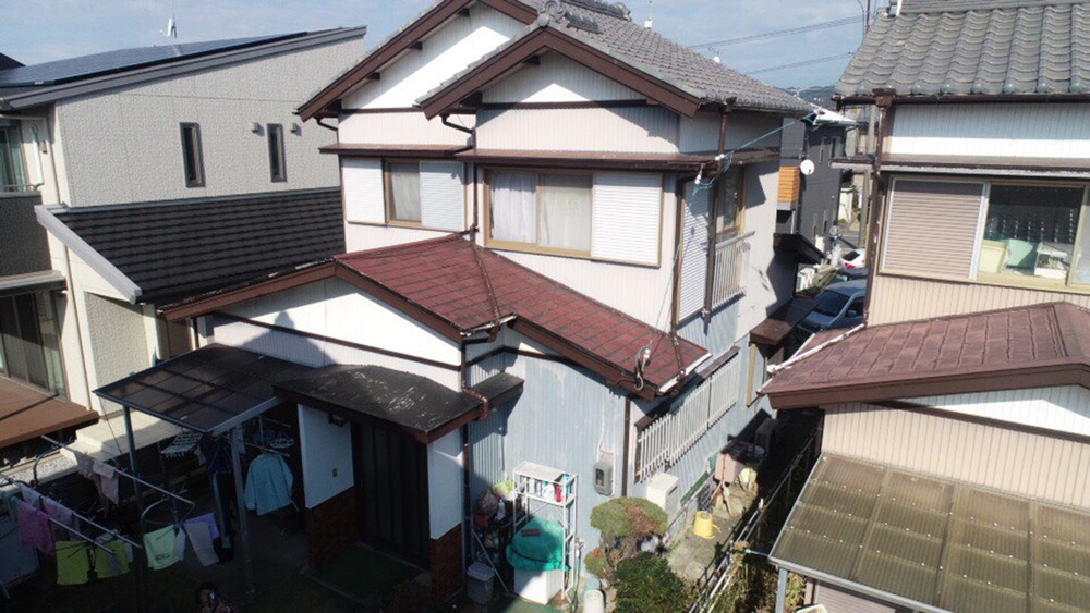 豊川市八幡町 和風住宅を大胆にブルー系にイメージチェンジ