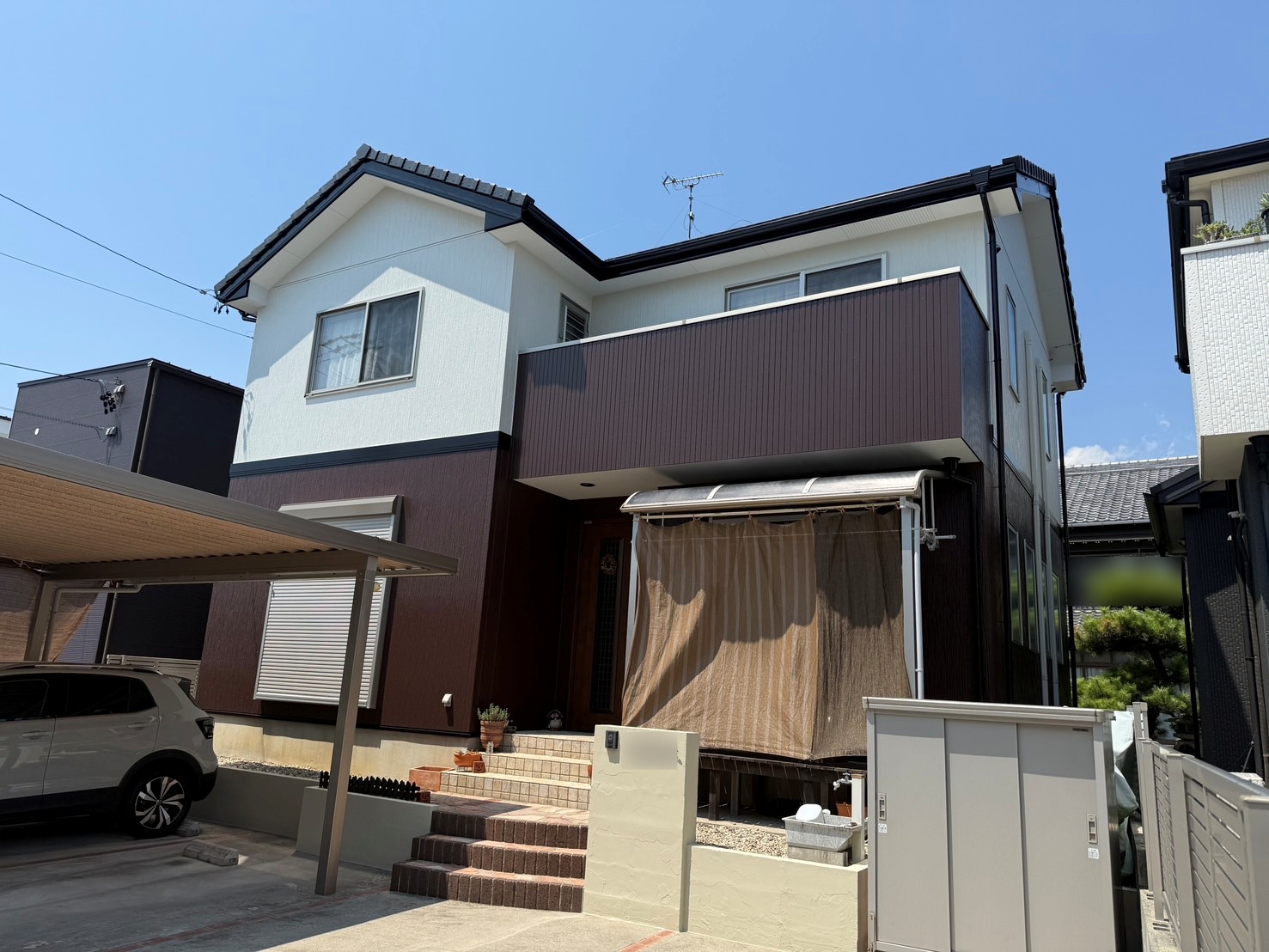 豊川市御津町での外壁塗装工事O様