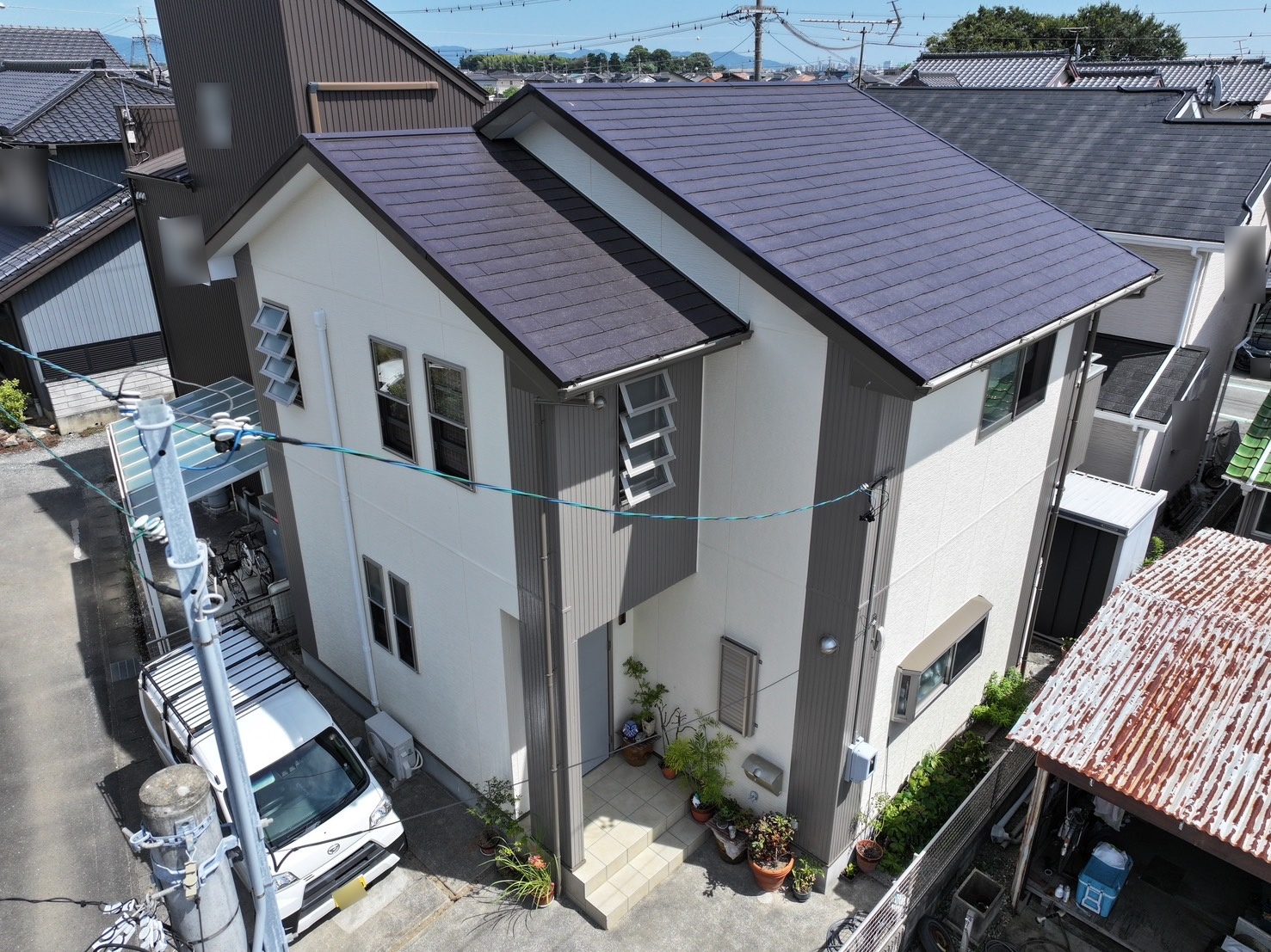 豊川市伊奈町での屋根・外壁塗装工事K様