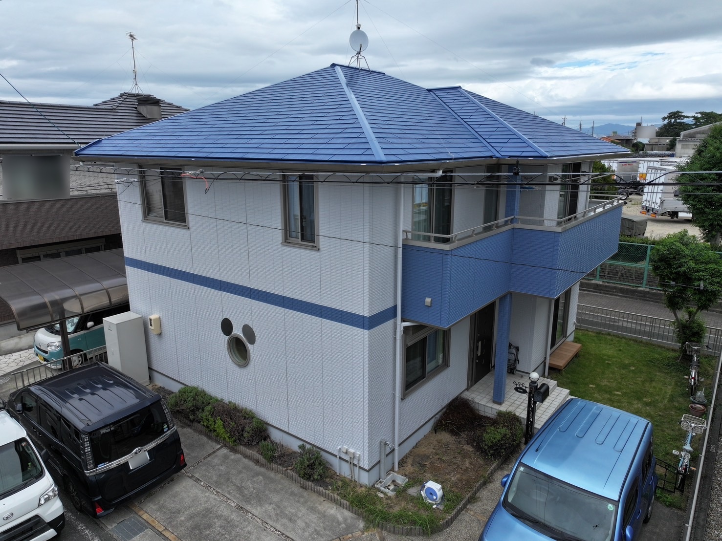 豊川市伊奈町での屋根・外壁塗装工事M様