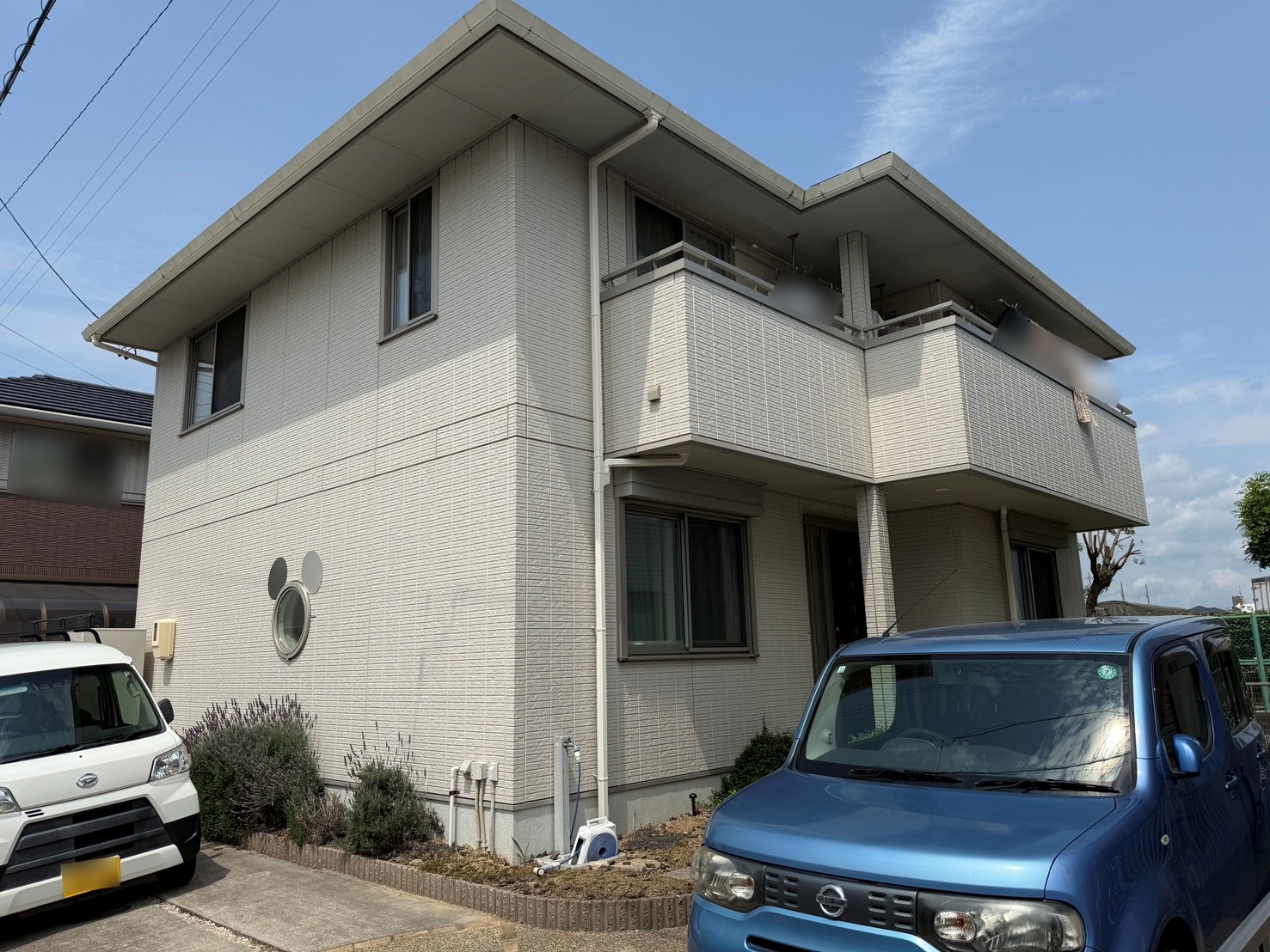 豊川市伊奈町 屋根・外壁塗替え事例【ブルー/ホワイト系】