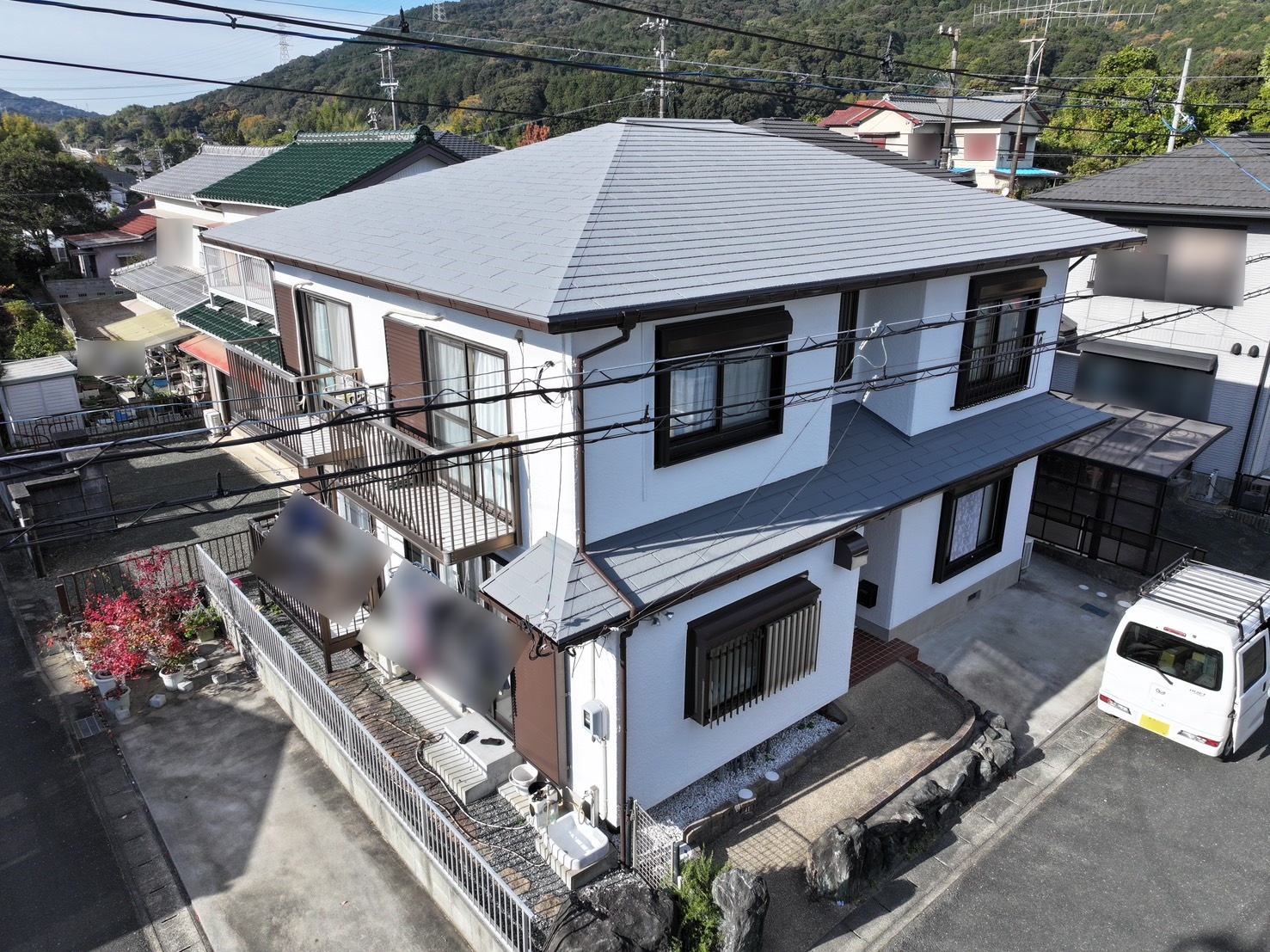 豊川市長沢町での屋根・外壁塗装工事M様