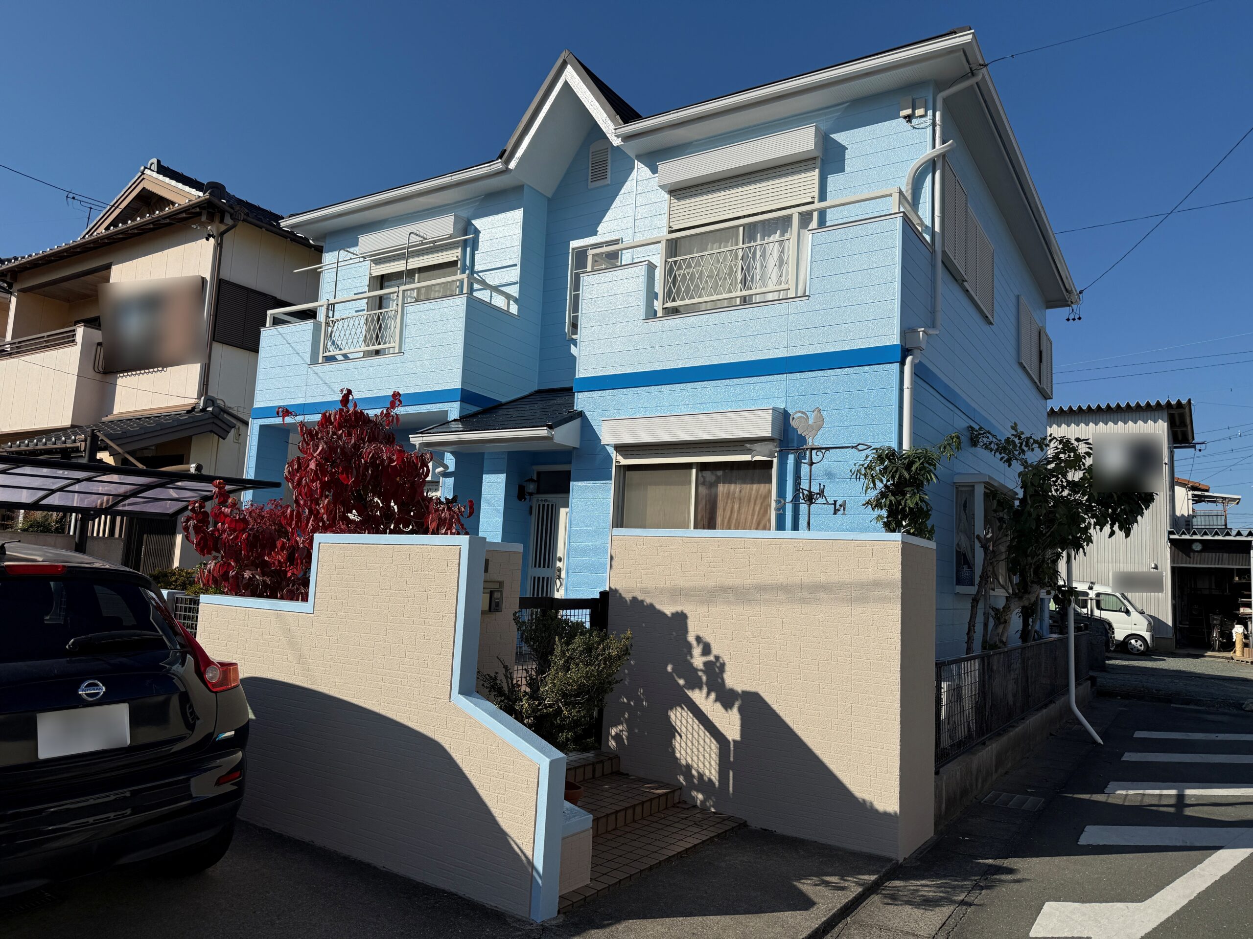 豊橋市小向町での外壁塗装工事W様