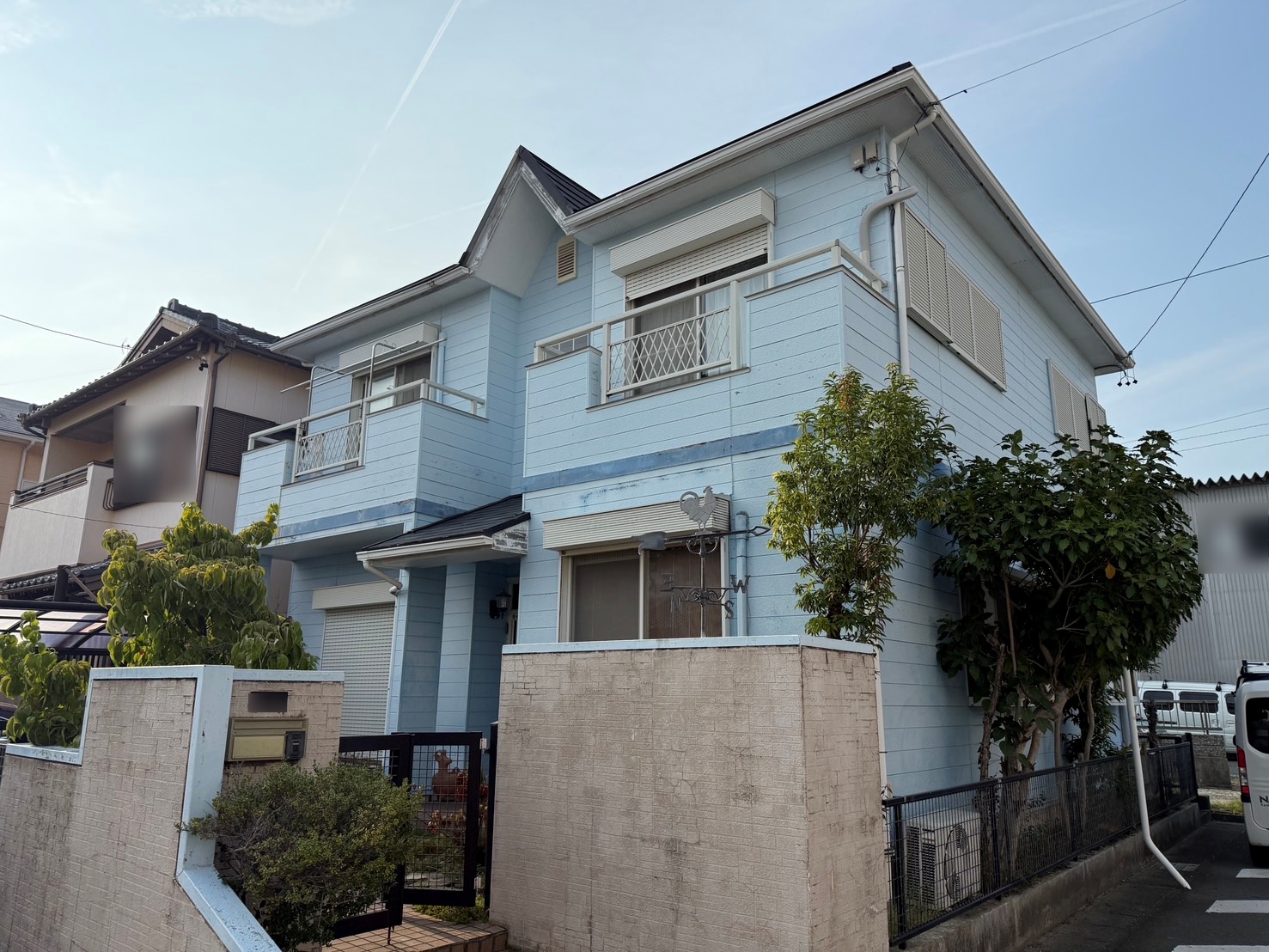 【豊橋市小向町】ルミステージで爽やかなブルー外壁へ刷新｜外壁塗装リフォーム事例