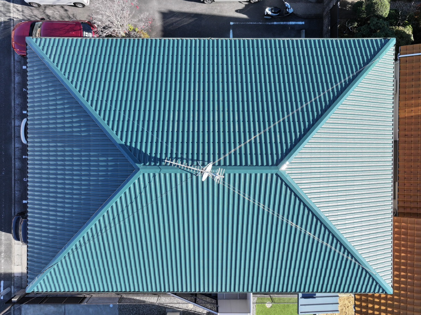 豊川市代田町での屋根塗装工事N様