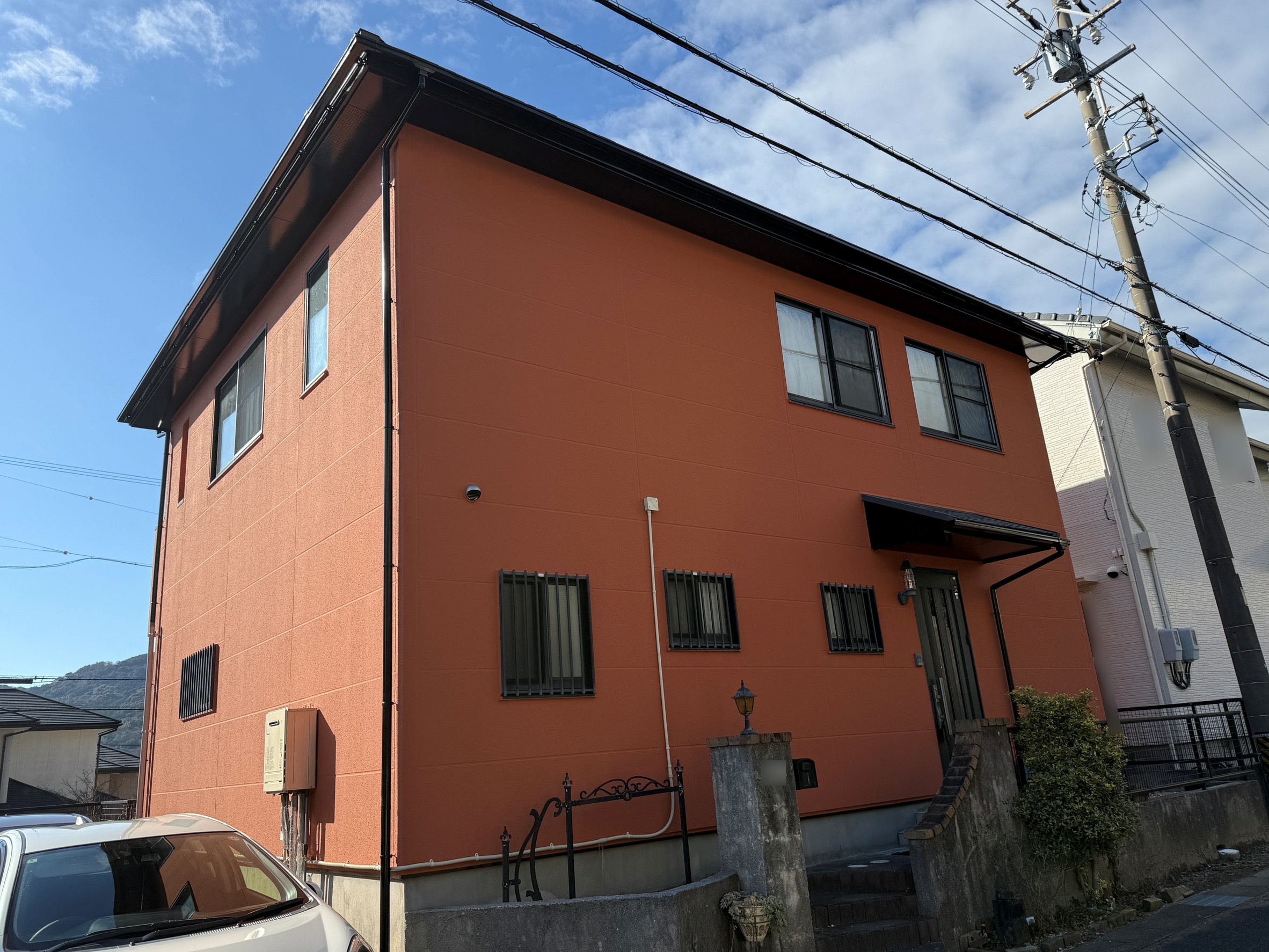 豊川市長沢町での屋根・外壁塗装工事T様