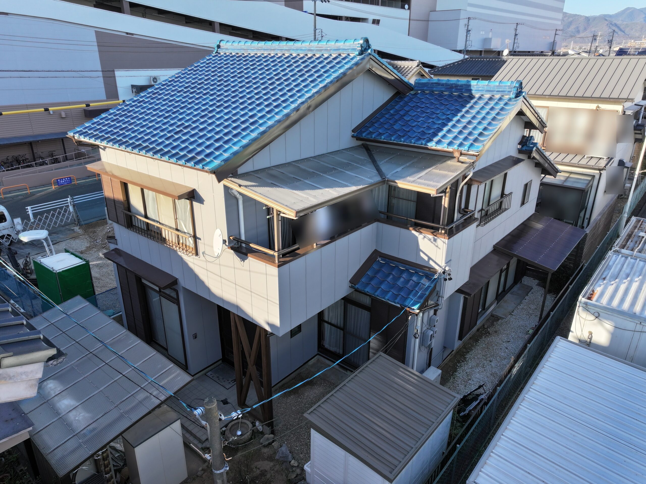 【豊川市若鳩町】断熱ガイナで外壁塗装｜グレー系で上品な仕上がり