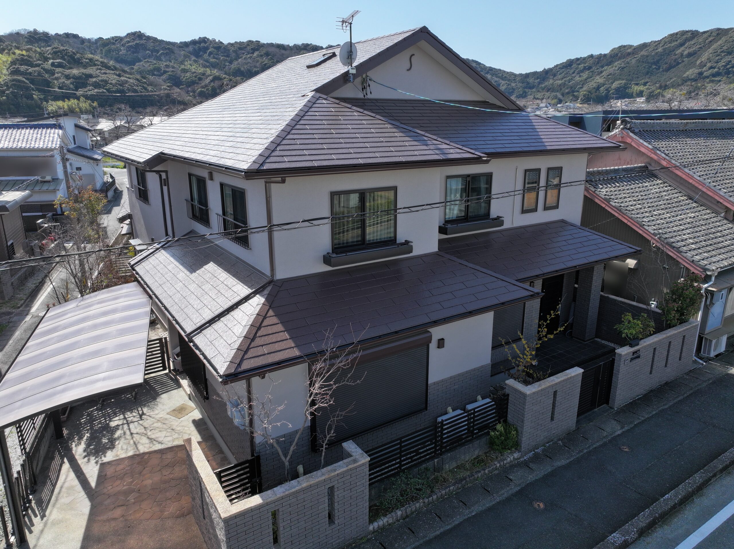 【豊川市御油町】ニッペ グランセラ採用｜屋根・外壁高耐久塗装事例