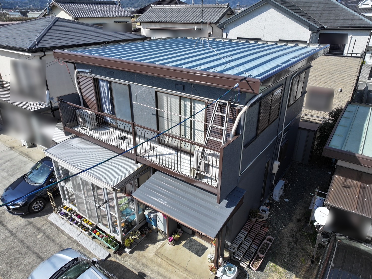 【豊川市美園】屋根ニューグレー×外壁N-40｜統一感ある高耐久塗装