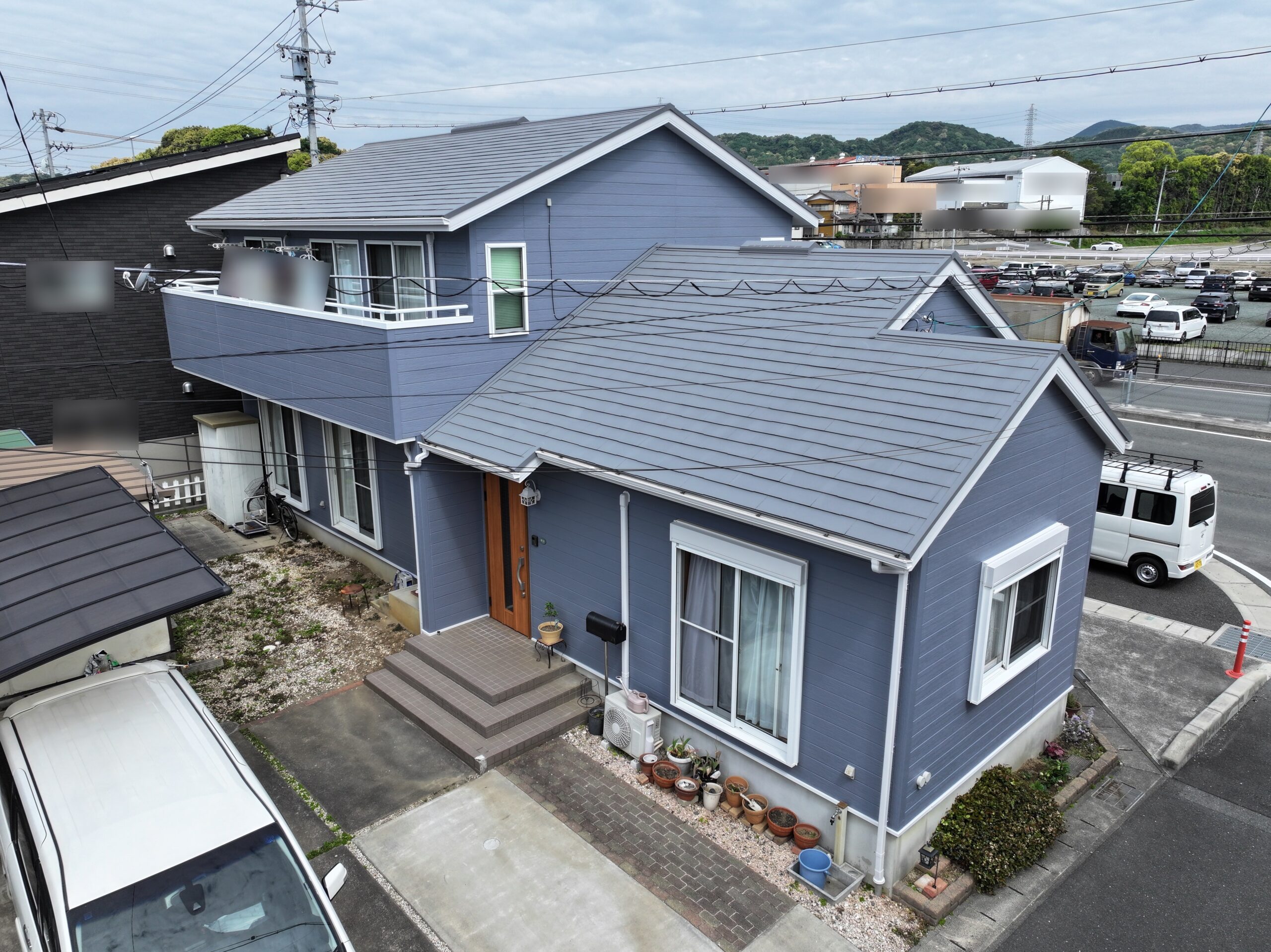豊川市大崎町|ボンフロン×ガイナで仕上げるブルー系塗装
