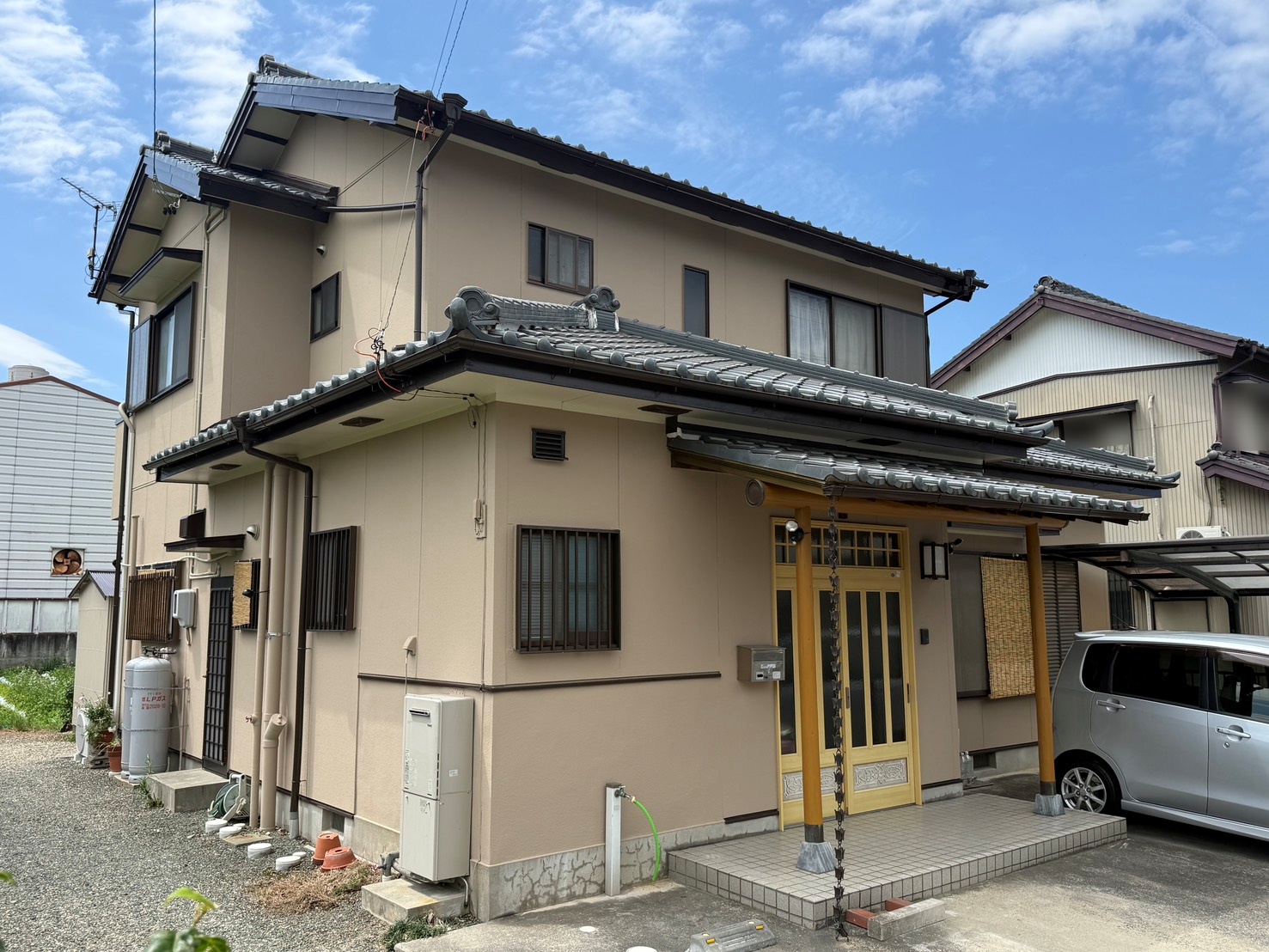 豊川市平井町H様邸|ガイナで叶える断熱+ベージュ系塗替え